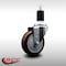 Service Caster 4'' SS Maroon Poly Wheel Swivel 1-1/2'' Expanding Stem Caster SCC-SSEX20S414-PPUB-MRN-112 - alternate 3